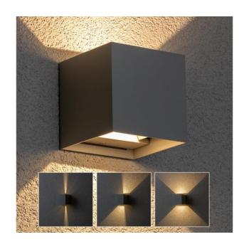 BRILAGI - LED Kültéri fali lámpa CUBE LED/6W/230V szürke IP54 WO-HR60432-LED-OEM-SA kép
