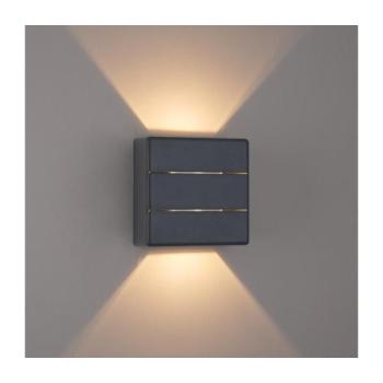 BRILAGI -LED kültéri fali lámpatest DOUBLERAY LINE LED/6W/230V antracit IP54 BRI654 kép