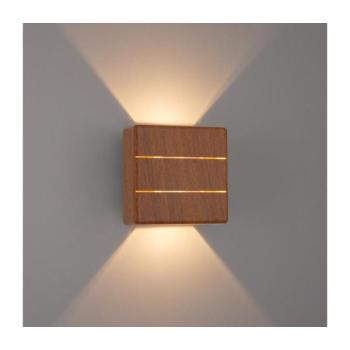 BRILAGI - LED kültéri fali lámpatest DOUBLERAY LINE LED/6W/230V fa hatású IP54 BRI657 kép