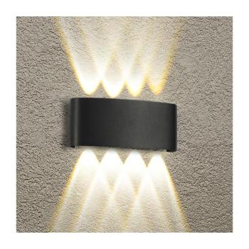 BRILAGI - LED kültéri fali lámpatest FLAREBOX LED/8W/230V fekete IP65 BRI255 kép
