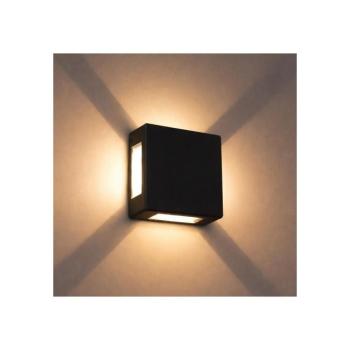 BRILAGI - LED kültéri fali lámpatest QUADRAY LED/6W/230V fekete IP54 BRI647 kép