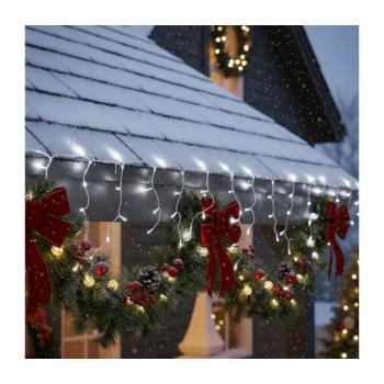 BRILAGI - LED kültéri karácsonyi fényfüzér 400xLED/8 funkció 23m IP44 hideg fehér 1v1124-OEM1 kép
