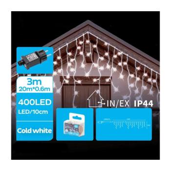 BRILAGI - LED kültéri karácsonyi fényfüzér 400xLED/8 funkciós 23x0,6m IP44 hideg fehér B10303ACDD kép
