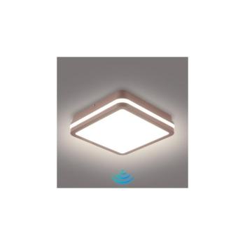 BRILAGI-LED kültéri lámpatest érzékelővel BENE LED/18W/230V 21,5x21,5 cm barna IP54 BRI736 kép