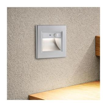 BRILAGI - LED lépcsővilágító lámpa érzékelővel STEP LIGHT LED/1,5W/230V IP44 ezüst BRI842 kép