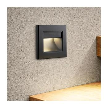 BRILAGI - LED lépcsővilágító lámpa STEP LIGHT LED/1,5W/230V IP44 fekete BRI837 kép