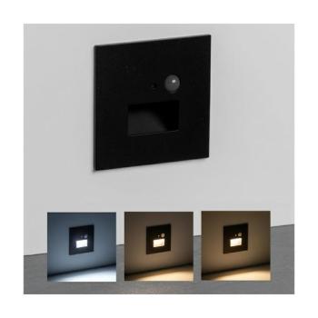 BRILAGI LED lépcsővilágító lámpatest érzékelővel JACK LED/3W/230V 3000/4000/6500K fekete GXDO094 kép