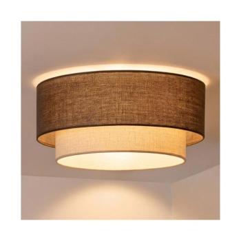 BRILAGI - LED mennyezeti lámpa BOHO ECO 1xE27/10W/230V, Ø 40 cm, barna/krémszínű 8590828052395 kép