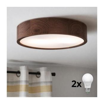 BRILAGI - LED mennyezeti lámpa CARVALHO 2xE27/15W/230V tölgy, dió, átm. 37 cm 8590828607175 kép