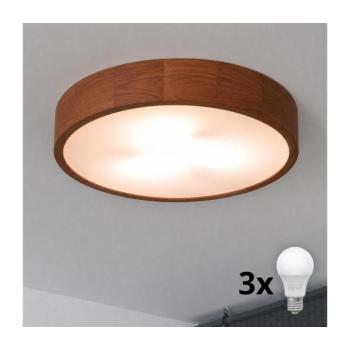 BRILAGI - LED mennyezeti lámpa CARVALHO 3xE27/15W/230V tölgy-cseresznye átm. 47 cm 8590828607120