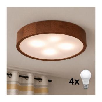 BRILAGI - LED mennyezeti lámpa CARVALHO 4xE27/60W/230V tölgy-cseresznye átm. 57,5 cm 8590828002154