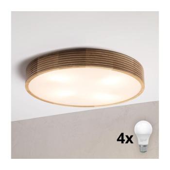 BRILAGI - LED mennyezeti lámpa CARVALHO MODERN 4xE27/60W/230V tölgyszínű, átm. 57,5 cm 8590828039396 kép