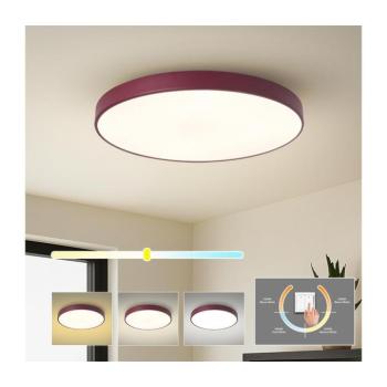 BRILAGI - LED mennyezeti lámpa POOL LED/60W/230V 3000/4000/6000K 60 cm bordó BRI709 kép