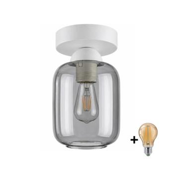 BRILAGI - LED mennyezeti lámpa R GLASS 1xE27/60W/230V átm. 14 cm fehér/füstszürke BG3991+NSTK7757 kép