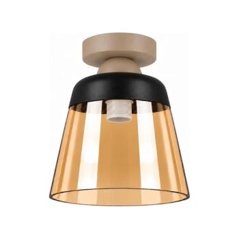 BRILAGI-LED Mennyezeti lámpa R GLASS 1xE27/60W/230V átm. 15,5 cm bézs/füstbézs BG3994+NSTK7325 kép