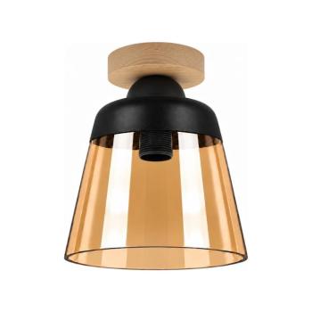 BRILAGI-LED Mennyezeti lámpa R GLASS 1xE27/60W/230V átm. 15,5 cm tölgy/füstbézs BG3985+NSTK7325 kép