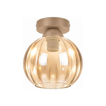 BRILAGI -LED Mennyezeti lámpa R GLASS 1xE27/60W/230V Ø 18 cm bézs/füstös bézs BG3994+NSTK7482 kép