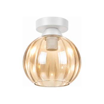 BRILAGI - LED mennyezeti lámpa R GLASS 1xE27/60W/230V Ø 18 cm fehér/füstös bézs BG3991+NSTK7482 kép