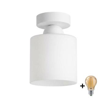 BRILAGI - LED mennyezeti lámpa RETRO GLASS 1xE27/60W/230V átm. 10 cm fehér BG3991+NSTK7006 kép