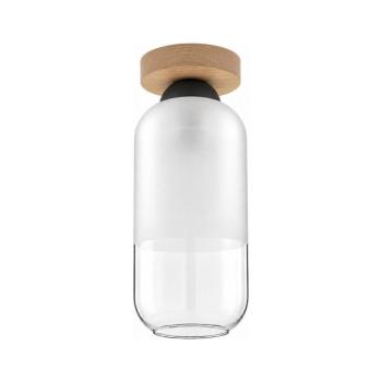 BRILAGI - LED mennyezeti lámpa RETRO GLASS 1xE27/60W/230V átm. 14 cm tölgy/fehér BG3985+NSTK7777 kép