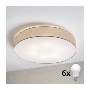 BRILAGI - LED mennyezeti lámpa SIRIJA 6xE27/15W/230V, átmérő 80 cm, bézs 8590828019480 kép