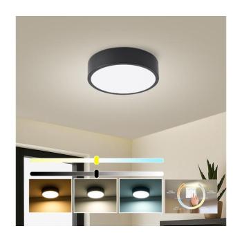 BRILAGI - LED mennyezeti lámpatest POOL LED/18W/230V 3000/4000/6000K átm. 20 cm fekete BRI539 kép