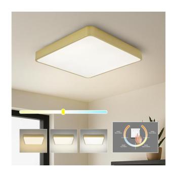 BRILAGI - LED mennyezeti lámpatest POOL SQUARE LED/48W/230V 3000/4000/6000K 50x50 cm arany BRI664 kép