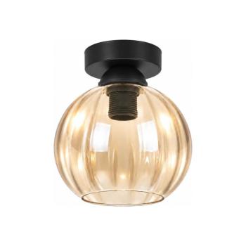 BRILAGI - LED mennyezeti lámpatest R GLASS 1xE27/60W/230V átm. 18 cm fekete/füstös bézs BG3988+NSTK7482 kép