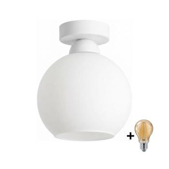 BRILAGI - LED mennyezeti lámpatest RETRO GLASS 1xE27/60W/230V Ø 15 cm fehér BG3991+NSTK7432