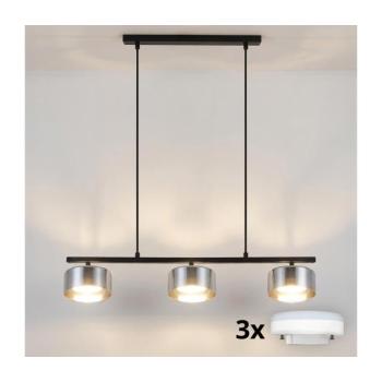 BRILAGI - LED RGB dimmelhető csillár AURA LUX 3xGX53/14W/230V Wi-Fi Tuya fekete/füstszínű BG3465+3xIM1489 kép