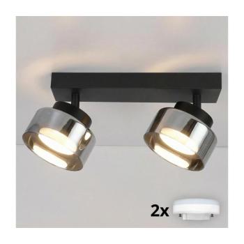 BRILAGI - LED RGB dimmelhető spotlámpa AURA LUX 2xGX53/14W/230V Wi-Fi Tuya fekete/füstszínű BG3449+2xIM1489 kép