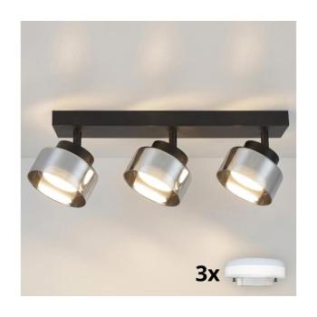 BRILAGI -LED RGB dimmelhető spotlámpa AURA LUX 3xGX53/14W/230V Wi-Fi Tuya fekete/füstszínű BG3451+3xIM1489 kép