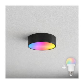 BRILAGI - LED RGBW dimmelhető fürdőszobai mennyezeti lámpatest CLARE 1xE27/12W/230V IP54 fekete BG0819+AI0819 kép