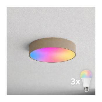 BRILAGI-LED RGBW dimmelhető fürdőszobai mennyezeti lámpatest CLARE 3xE27/12W/230V IP54 bézs BG1597+3xAI0819 kép