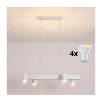 BRILAGI - LED RGBW dimmelhető kábeles csillár SELE 4xGU10/6,5W/230V fehér BG5269+4xAI0589 kép
