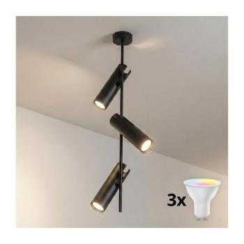 BRILAGI - LED RGBW dimmelhető rúdon függesztett csillár BRANCH 3xGU10/6,5W/230V fekete BG5259+3xAI0589 kép