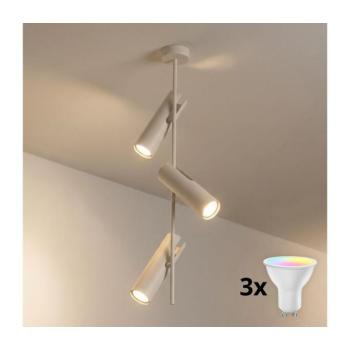 BRILAGI - LED RGBW dimmelhető rúdon szerelt csillár BRANCH 3xGU10/6,5W/230V bézs BG5261+3xAI0589 kép