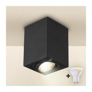 BRILAGI - LED RGBW dimmelhető spotlámpa MIA 1xGU10/4,8W/230V 100x80 mm fekete BG0596+AI2382 kép