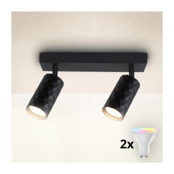 BRILAGI - LED RGBW dimmelhető spotlámpa SELE DIAMANT 2xGU10/4,8W/230V fekete BG2853+2xAI2382 kép