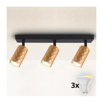 BRILAGI - LED RGBW, dimmelhető spotlámpa SELE DIAMANT 3xGU10/4,8W/230V arany BG2857+3xAI2382 kép