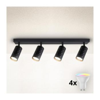 BRILAGI - LED RGBW Dimmelhető spotlámpa SELE DIAMANT 4xGU10/4,8W/230V fekete BG2858+4xAI2382 kép