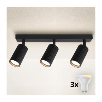 BRILAGI - LED RGBW dimmelhető spotlámpa SELE MODERN 3xGU10/4,8W/230V fekete BG2868+3xAI2382 kép