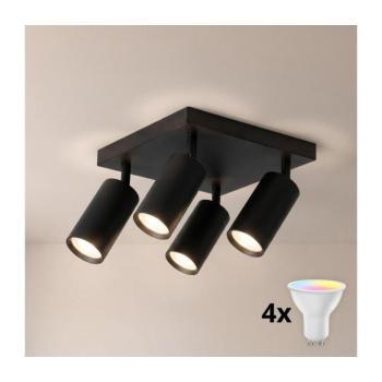 BRILAGI - LED RGBW dimmelhető spotlámpa SELE SQUARE 4xGU10/6,5W/230V fekete BG5262+4xAI0589 kép