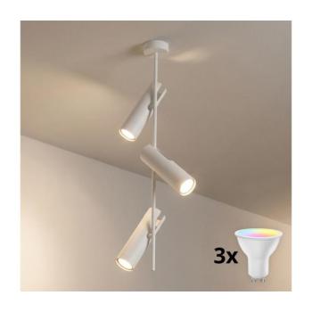 BRILAGI - LED RGBW Fényerőszabályozható rúdon rögzített csillár BRANCH 3xGU10/6,5W/230V fehér BG5260+3xAI0589 kép