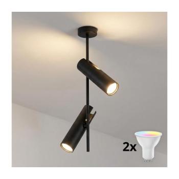 BRILAGI - LED RGBW fényerőszabályozható rúdos csillár BRANCH 2xGU10/6,5W/230V fekete BG5256+2xAI0589 kép