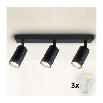 BRILAGI - LED RGBW fényerőszabályozható spotlámpa SELE DIAMANT 3xGU10/4,8W/230V fekete BG2855+3xAI2382 kép