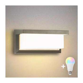 BRILAGI - LED RGBW kültéri fali lámpa BRICKY 1xE27/12W/230V szürke IP54 BG1696+AI0819 kép