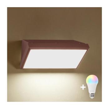 BRILAGI - LED RGBW kültéri fali lámpa TRIANGLE 1xE27/12W/230V barna IP65 BG3094+AI0819 kép