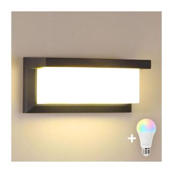 BRILAGI -LED RGBW Kültéri fali lámpatest BRICKY 1xE27/12W/230V antracit IP54 BG1025+AI0819 kép