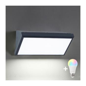 BRILAGI-LED RGBW kültéri fali lámpatest TRIANGLE 1xE27/12W/230V antracit IP65 BG1023+AI0819 kép